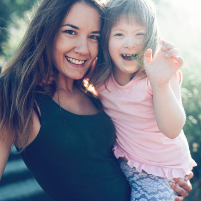 Dentistry for children with special needs 3 Mom holding her young daughter