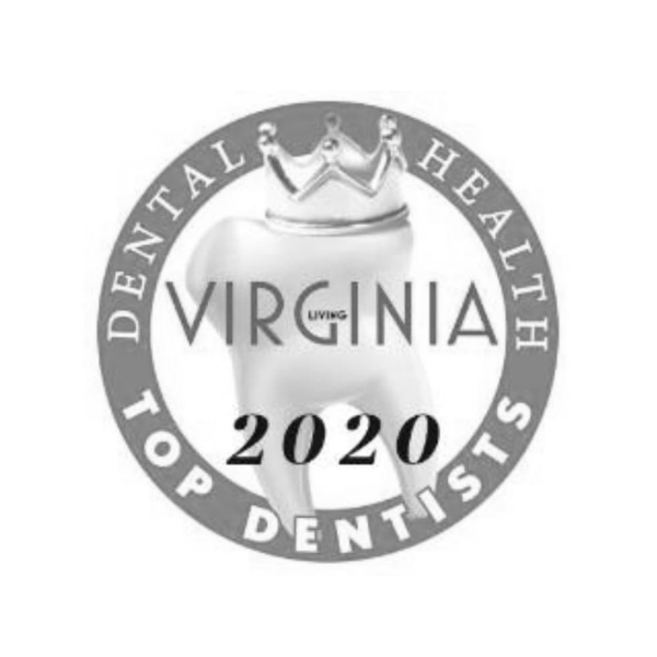 Virginia-living-top-dentist-2020 Virginia living 2020 top dentists award badge recognizing beach kids dentistry in virginia beach, va.