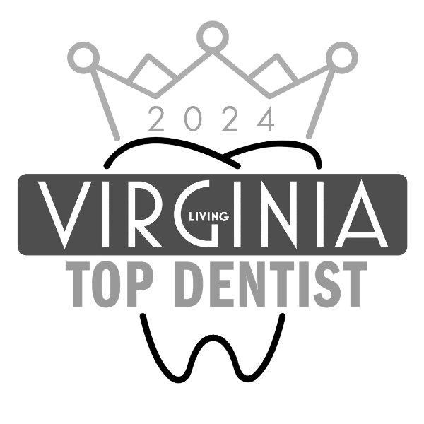 Virginia-living-top-dentist-2024 Virginia living 2024 top dentist award badge for beach kids dentistry in virginia beach, va.